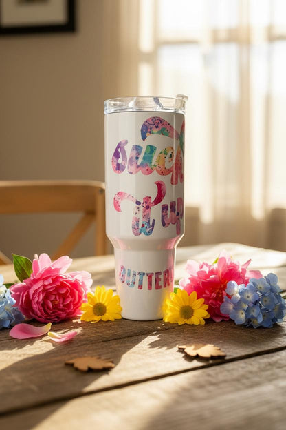 40oz “Suck It Up Buttercup” Tumbler – Colorful Watercolor Design- handmade - The Bargains Basement40oz “Suck It Up Buttercup” Tumbler – Colorful Watercolor Design- handmade