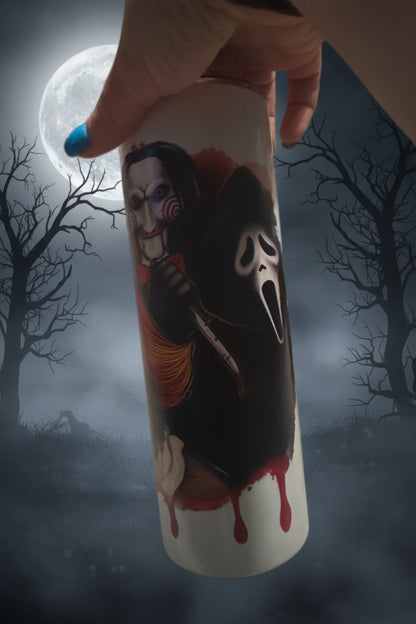Horror Villains Sublimation Tumbler | Halloween Drinkware The Bargains Basement