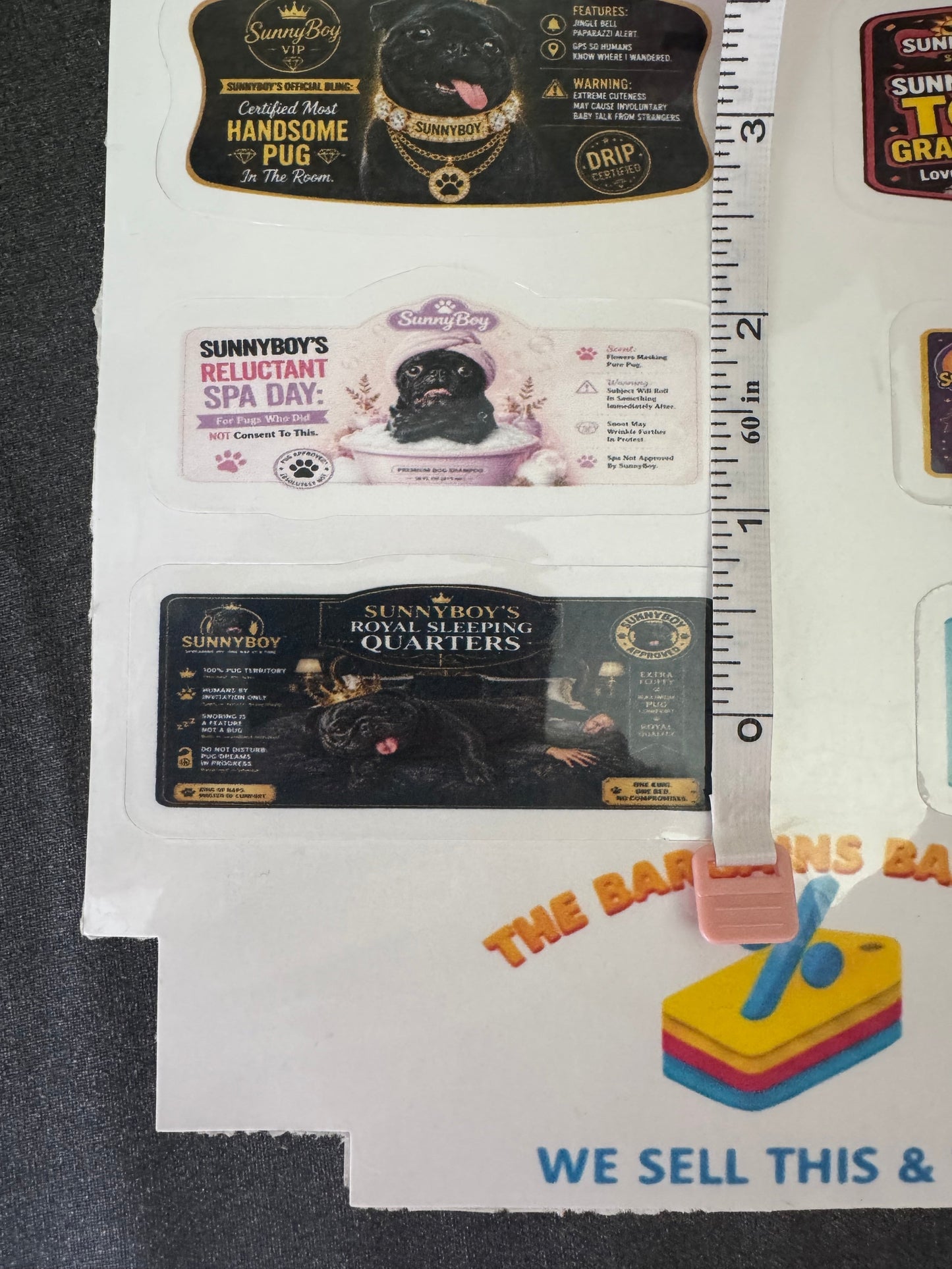 SunnyBoy Memorial Dog Sticker Sheet The Bargains Basement
