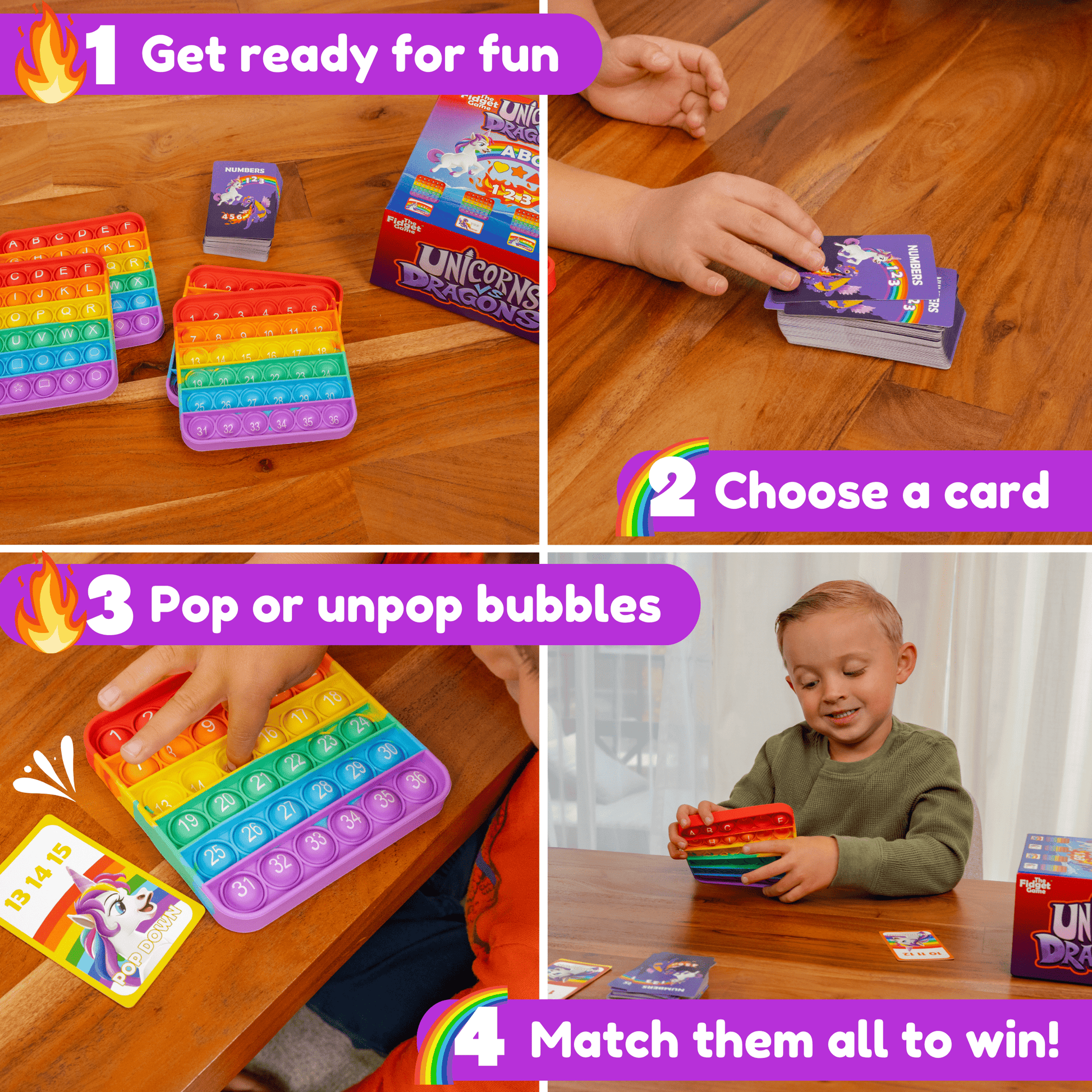 Unicorns Vs. Dragons! The Fidget Games