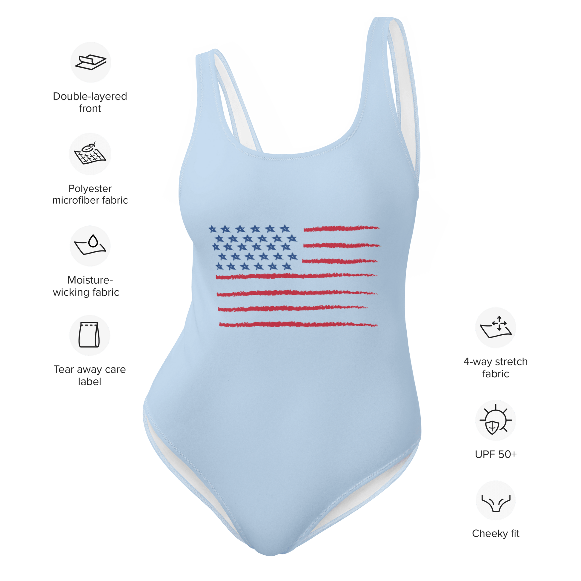 4th of July One - Piece Swimsuit - The Bargains Basement4th of July One - Piece Swimsuit