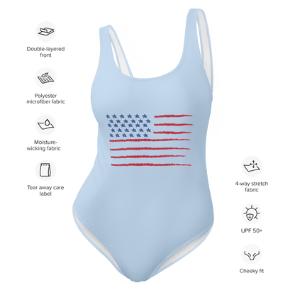 4th of July One - Piece Swimsuit - The Bargains Basement4th of July One - Piece Swimsuit