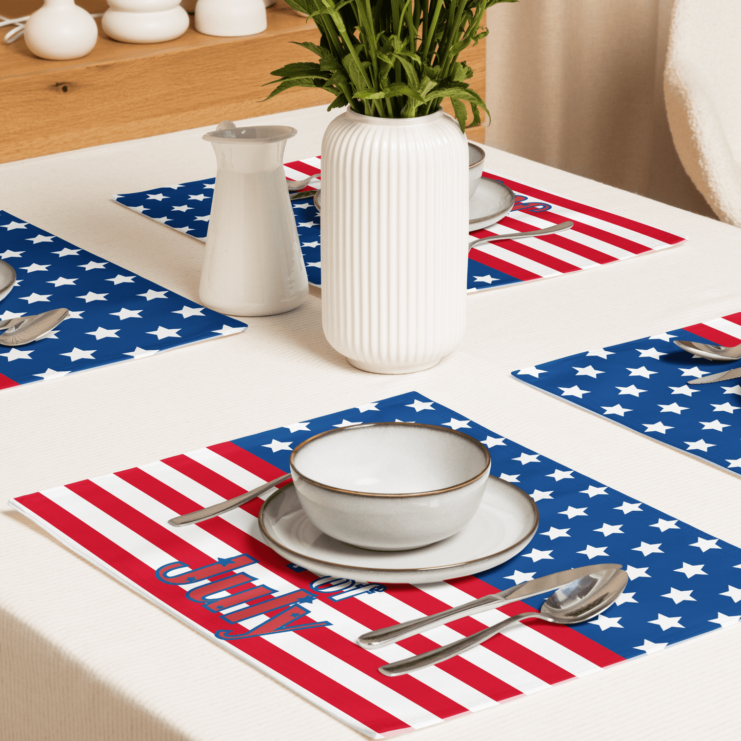 4th of July Placemat Set - The Bargains Basement4th of July Placemat Set