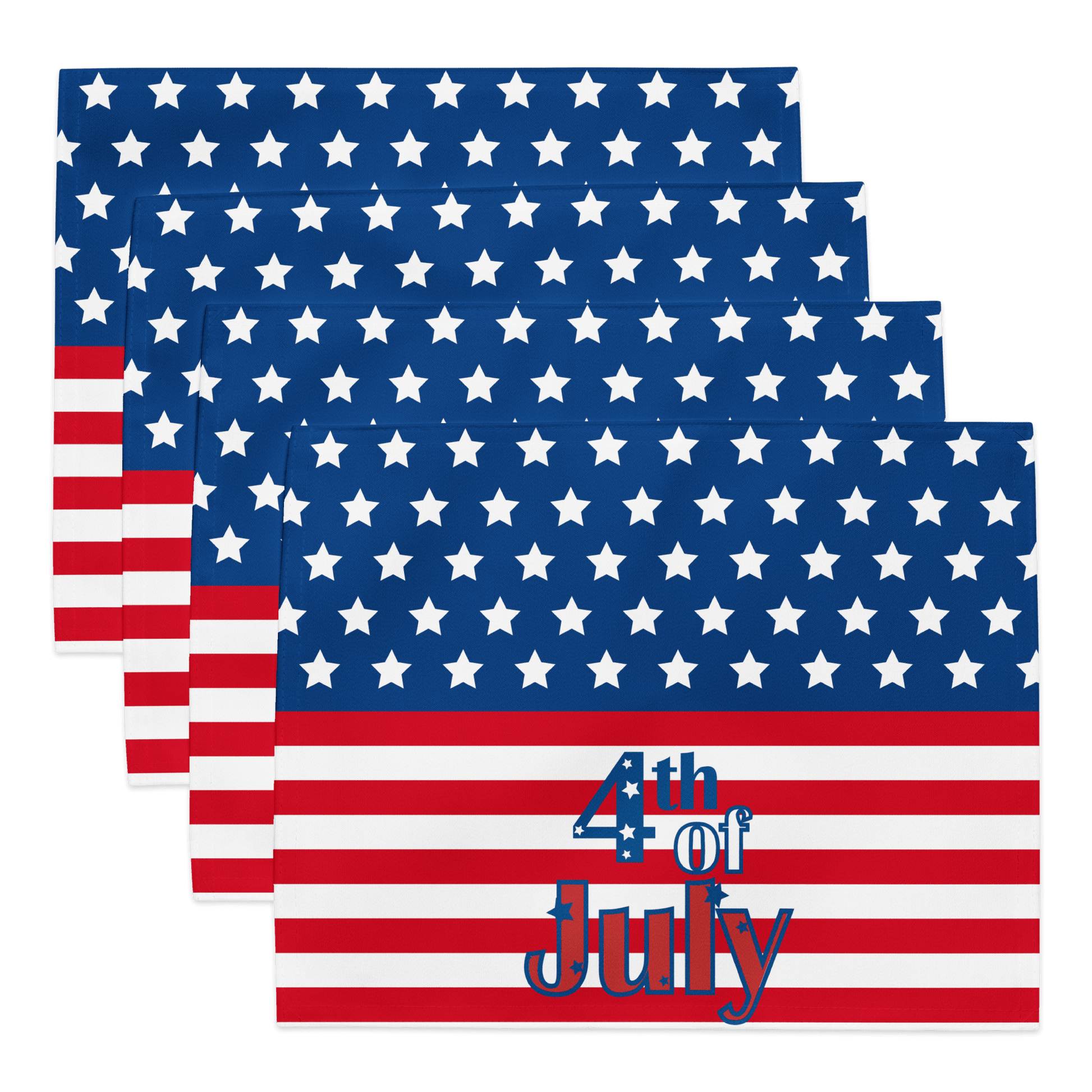 4th of July Placemat Set - The Bargains Basement4th of July Placemat Set