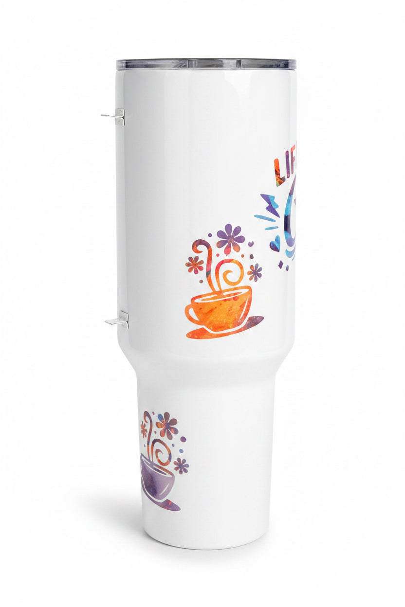 Life Happens Coffee Helps 40oz Tumbler The Bargains Basement