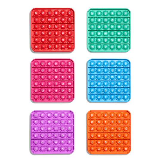 6 Extra CVC Fidget Mats (Word Pop) - The Bargains Basement6 Extra CVC Fidget Mats (Word Pop)
