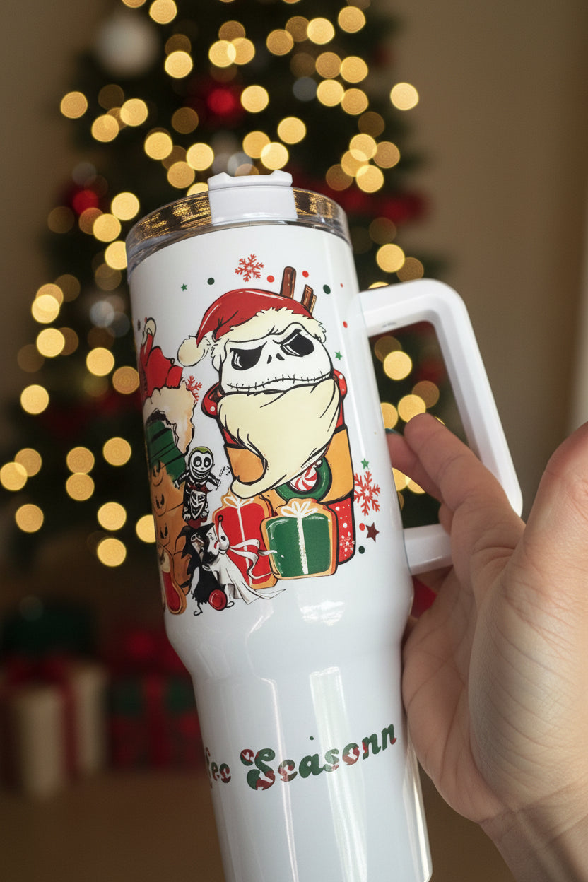 40oz Christmas Coffee Tumbler | Holiday Insulated Cup | Festive Gift for Coffee Lovers The Bargains Basement