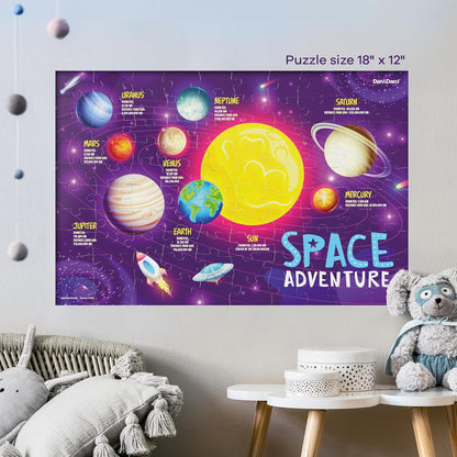 Glow in The Dark 100 Piece Galaxy Puzzle for Kids by Surreal Brands The Shop Everything Store