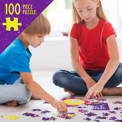 Glow in The Dark 100 Piece Galaxy Puzzle for Kids by Surreal Brands The Shop Everything Store