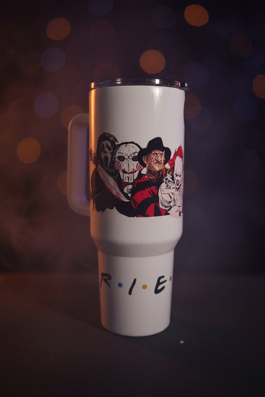 Horror Friends 40oz Tumbler – Handmade The Bargains Basement