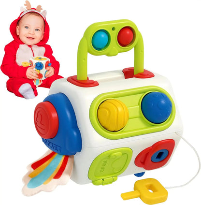 9 - in - 1 Busy Cube – Montessori Sensory Educational Toy for Toddlers - The Bargains Basement9 - in - 1 Busy Cube – Montessori Sensory Educational Toy for Toddlers