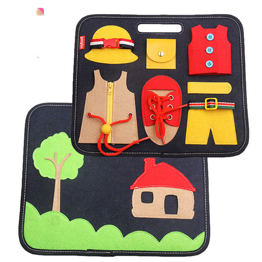 Busy Board Montessori Early Educational Toy – DIY Learning Activity Board for Toddlers