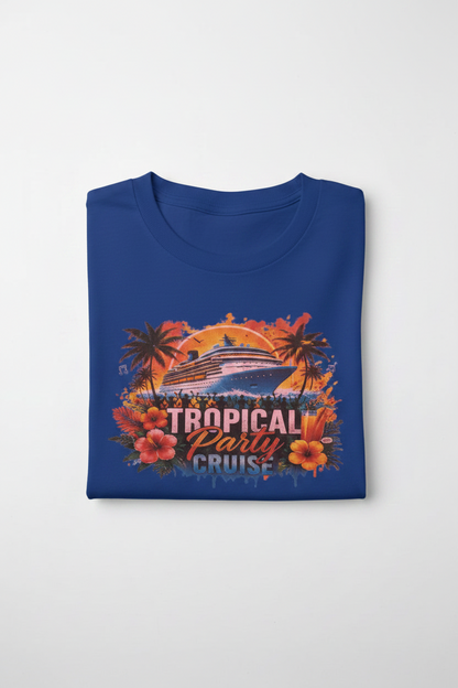 Tropical Party Cruise Neon Pink Women's T-Shirt The Bargains Basement