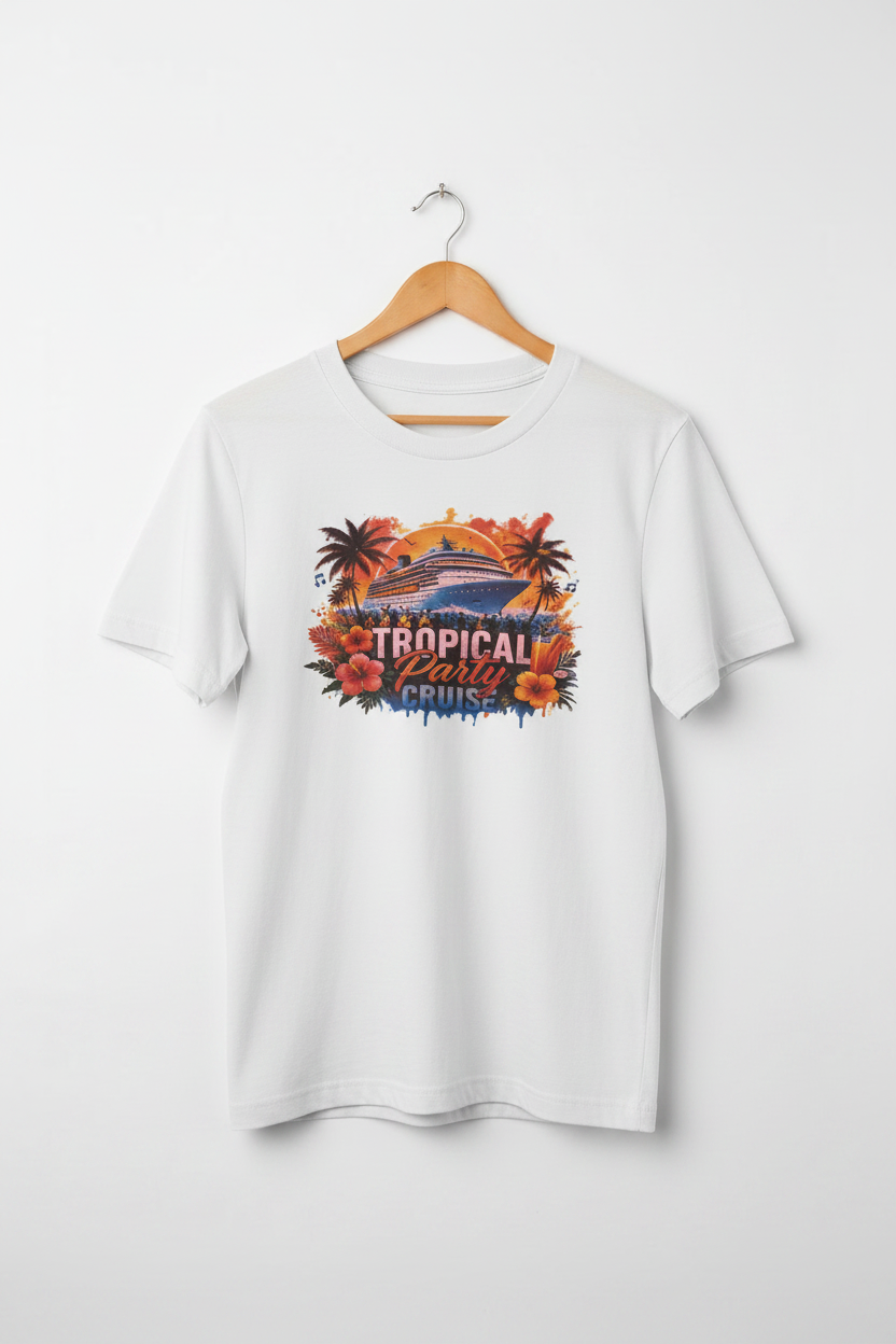Tropical Party Cruise T-Shirt The Bargains Basement