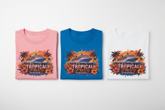 Tropical Party Cruise T-Shirt The Bargains Basement