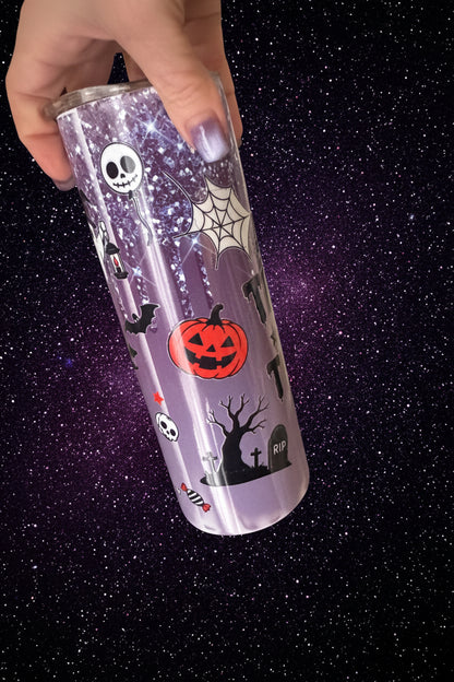 Trick or Treat Halloween Glitter Tumbler – Handmade The Bargains Basement