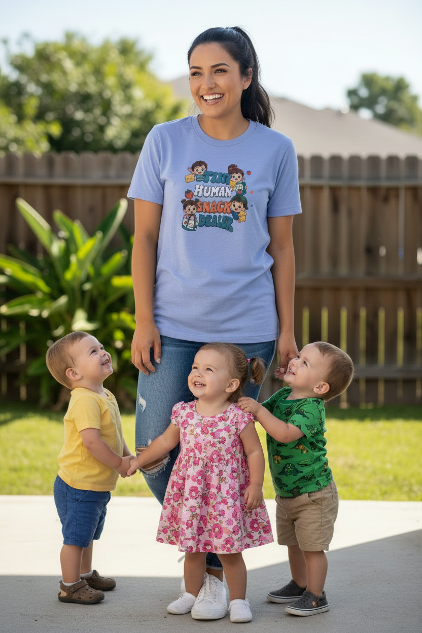 Tiny Human Snack Dealer T-Shirt The Bargains Basement