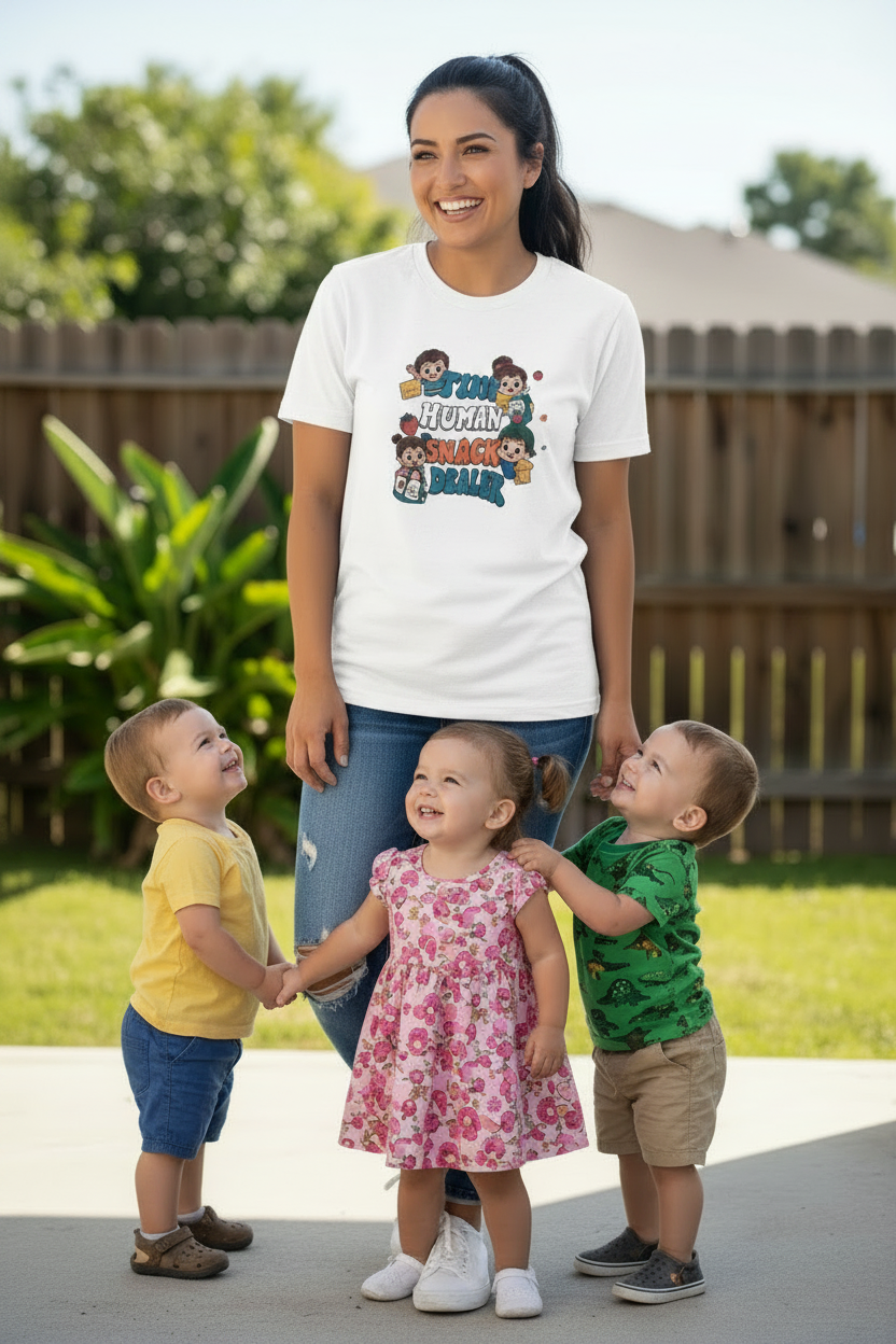 Tiny Human Snack Dealer T-Shirt The Bargains Basement