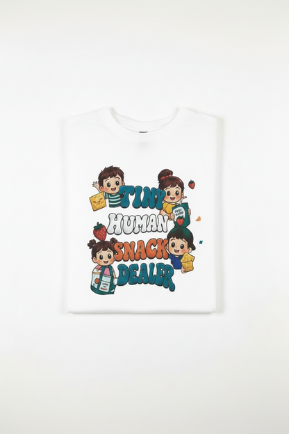 Tiny Human Snack Dealer T-Shirt The Bargains Basement