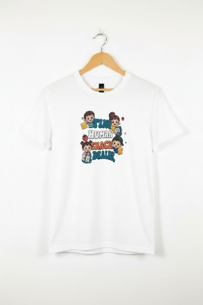 Tiny Human Snack Dealer T-Shirt The Bargains Basement