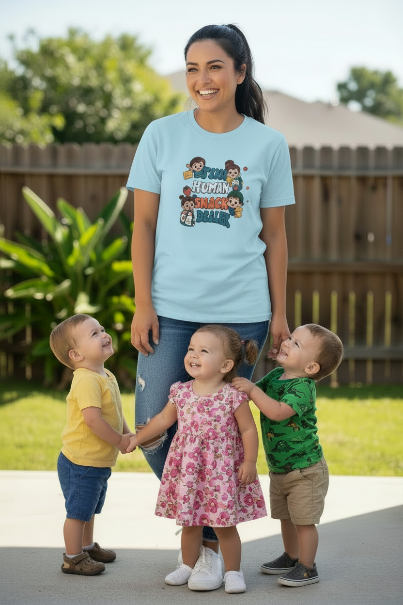 Tiny Human Snack Dealer T-Shirt The Bargains Basement