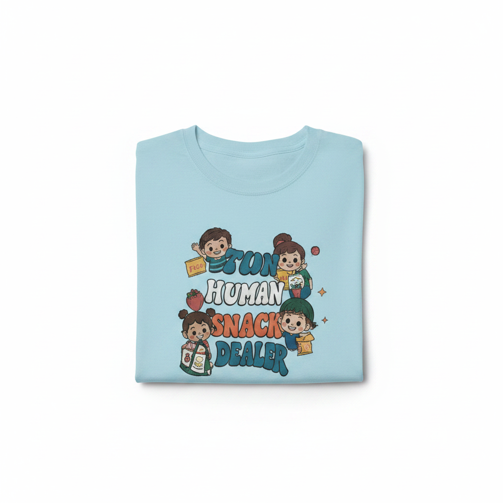 Tiny Human Snack Dealer T-Shirt The Bargains Basement