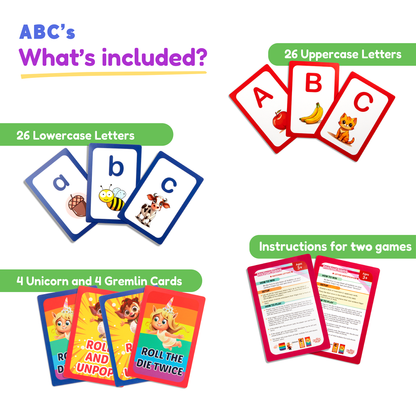 .ABC: Learn Uppercase & Lowercase Letters Card Pack The Fidget Games
