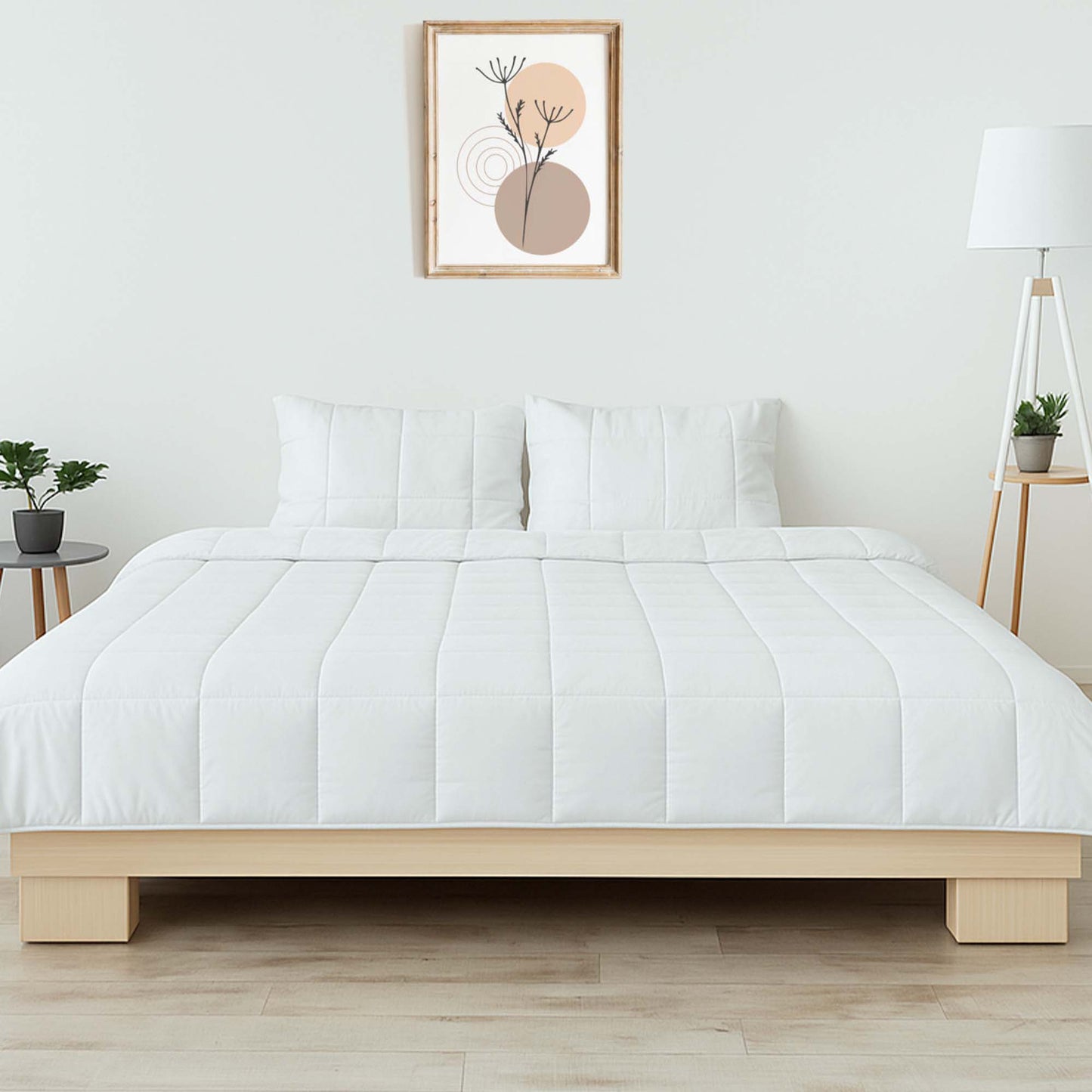 Cooling Comforter Set – Temperature-Regulating Eucalyptus Silk Comforter & Pillow Shams - The Bargains Basement