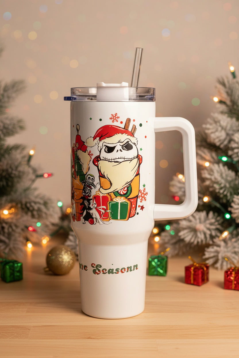 40oz Christmas Coffee Tumbler | Holiday Insulated Cup | Festive Gift for Coffee Lovers The Bargains Basement