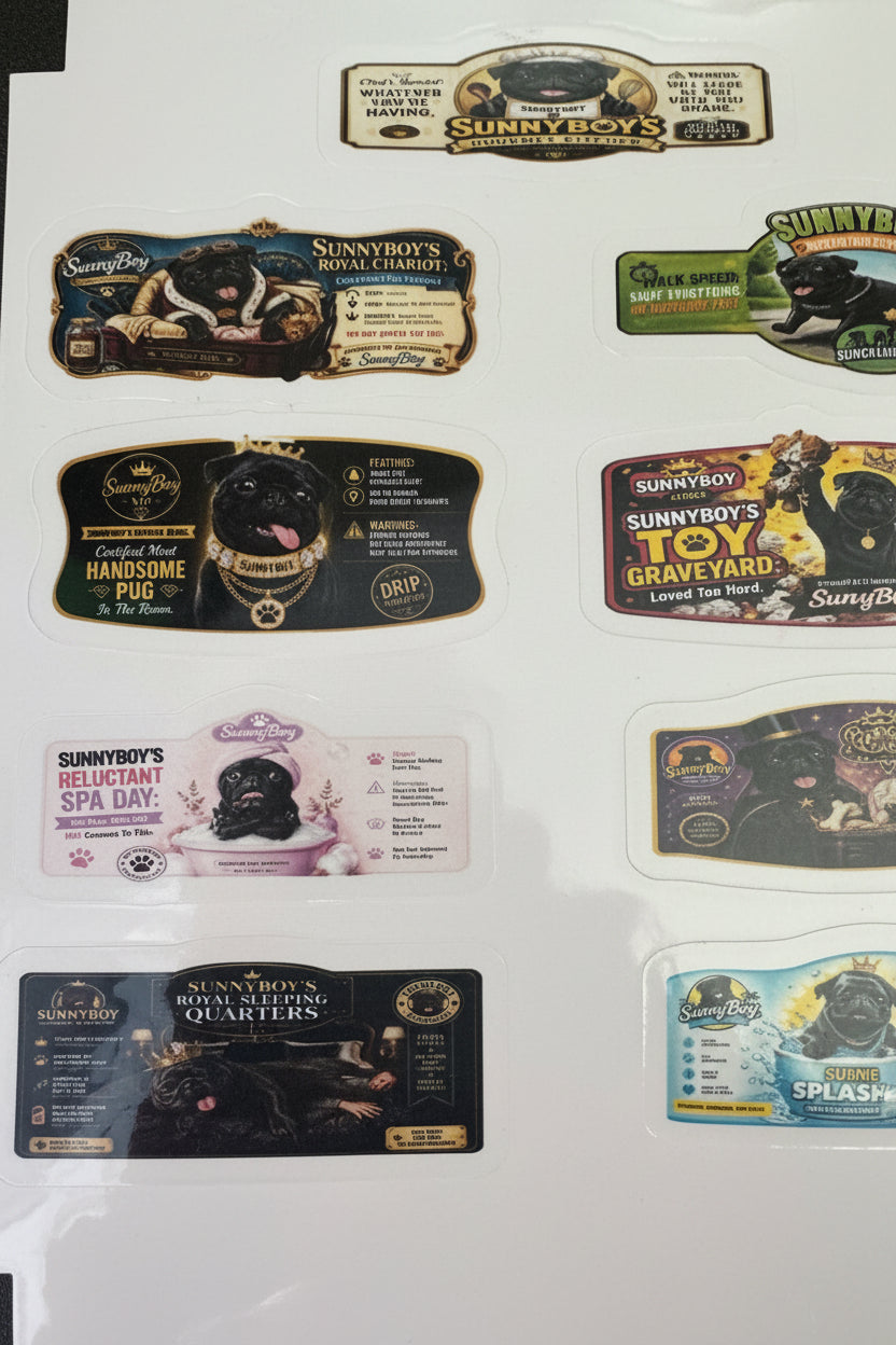 SunnyBoy Memorial Dog Sticker Sheet The Bargains Basement