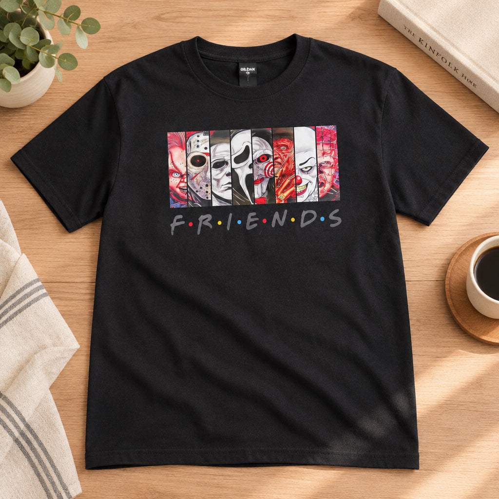 Horror Friends Graphic T-Shirt | Size Large The Bargains Basement