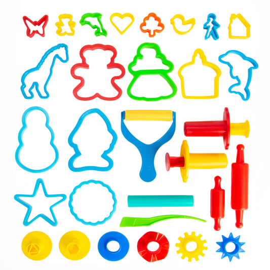 24 Piece Animal Shape Dough Tool Kit Creative Kids