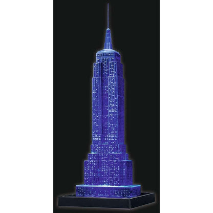 Light-Up Empire State Building 228 Piece 3D Jigsaw Puzzle Ravensburger Puzzle Merchant