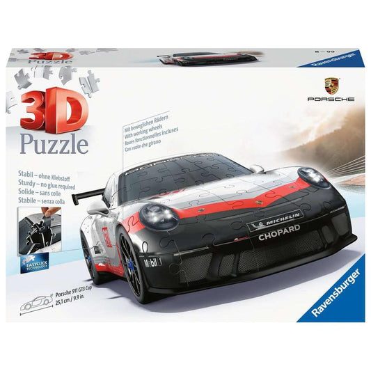 Porsche 911 GT3 Cup 152 Piece 3D Jigsaw Puzzle Ravensburger Puzzle Merchant
