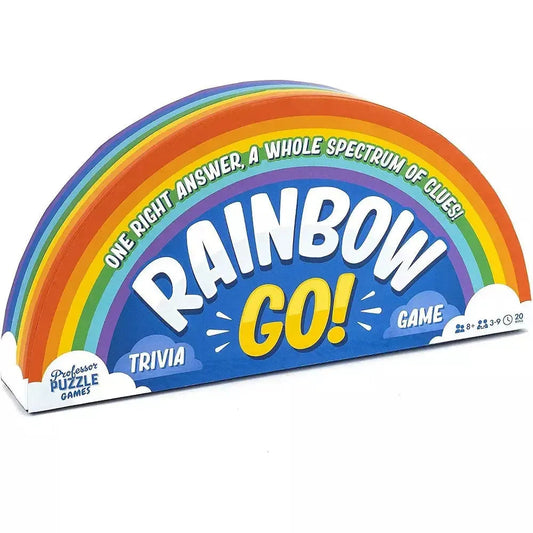 Rainbow Go! - Face Paced Trivia Card Game - Professor Puzzle Puzzle Merchant