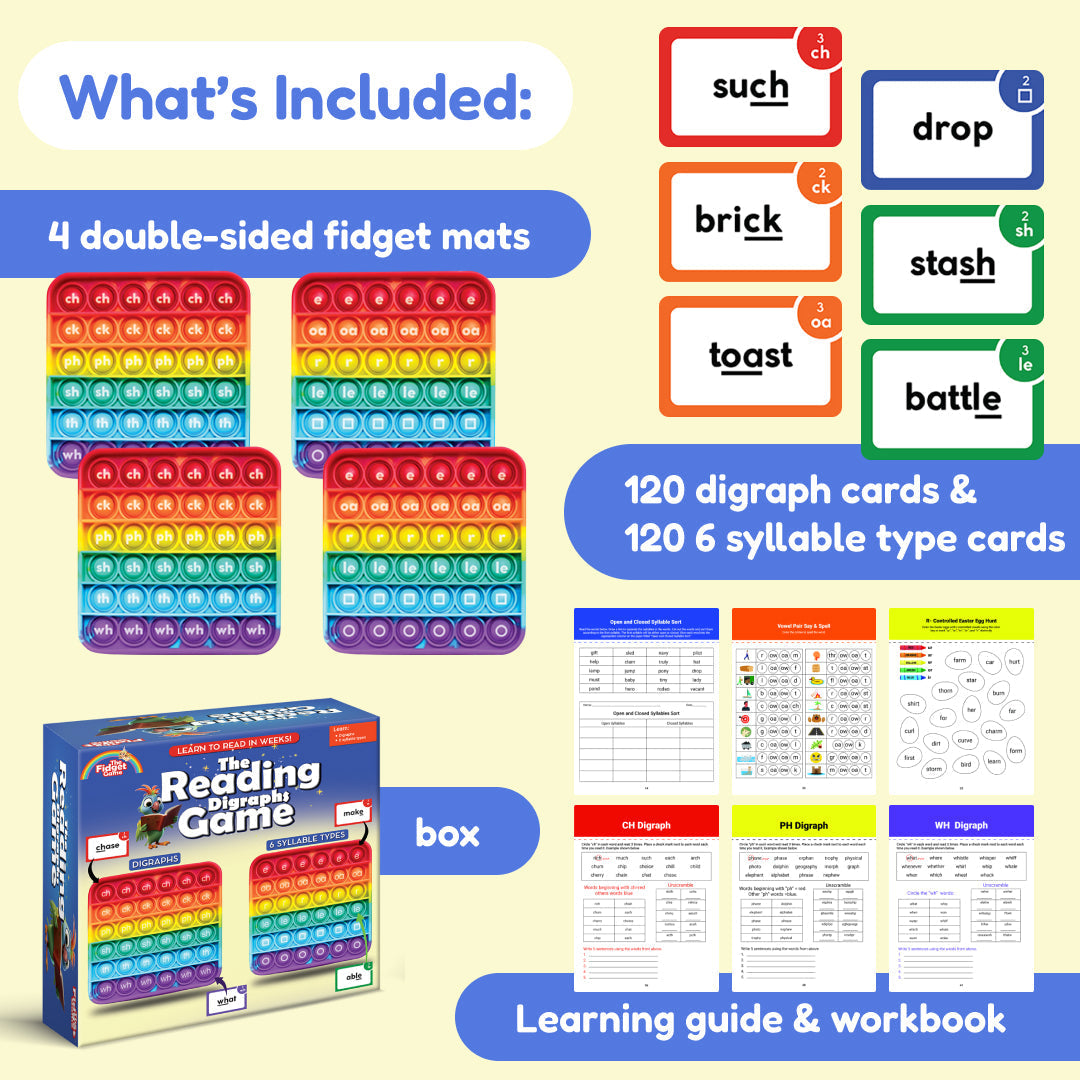 The Reading Digraphs Game The Fidget Games