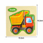 Montessori Wooden Cartoon Animal Puzzles – Early Learning Toy Set