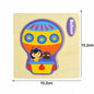 Montessori Wooden Cartoon Animal Puzzles – Early Learning Toy Set
