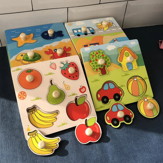 Wooden Puzzle – Educational Toy for Toddlers