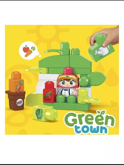 MEGA BLOKS Fisher-Price Toddler Building Blocks Green Town Playset 2021 NRFB