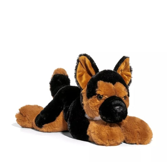 FAO Schwarz German Shepard 14” Plush Animal With Adoption Certificate 2020