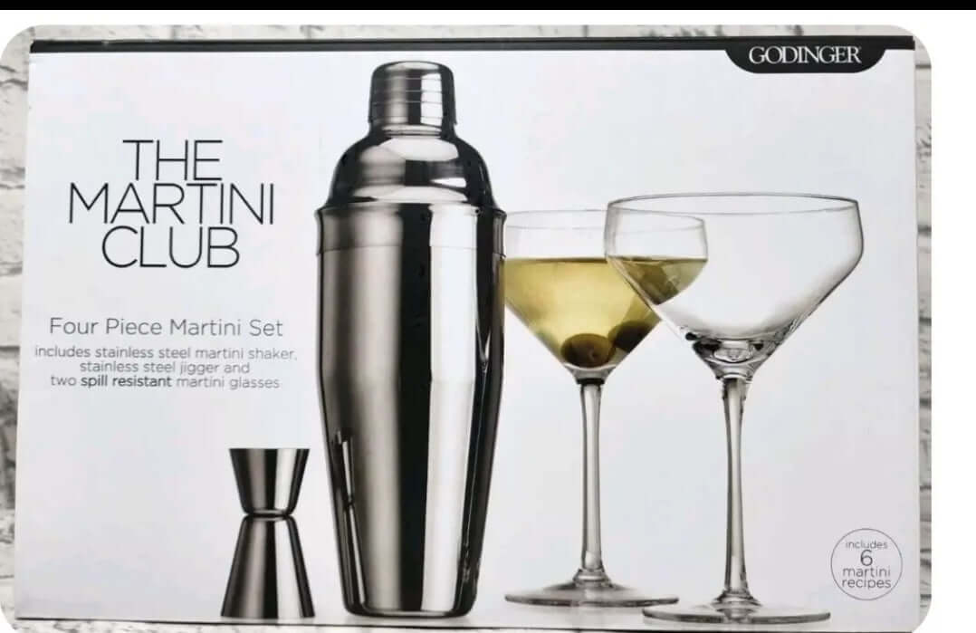 Godinger Four Piece Martini Set - The Bargains Basement