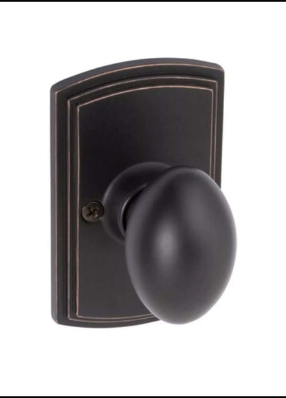 Italian Collection Canova Edged Bronze Hall/Closet Door Knob - The Bargains Basement