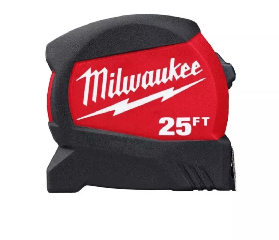 Milwaukee  25ft Wide Blade Compact Tape Measure NEW - The Bargains Basement