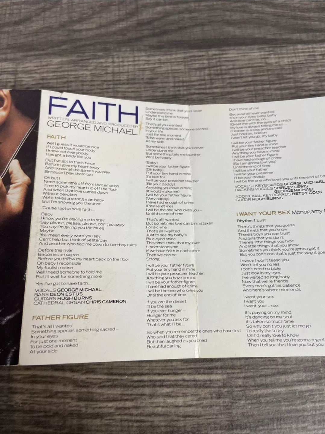 Faith by George Michael (Cassette, 1987, Columbia (USA))