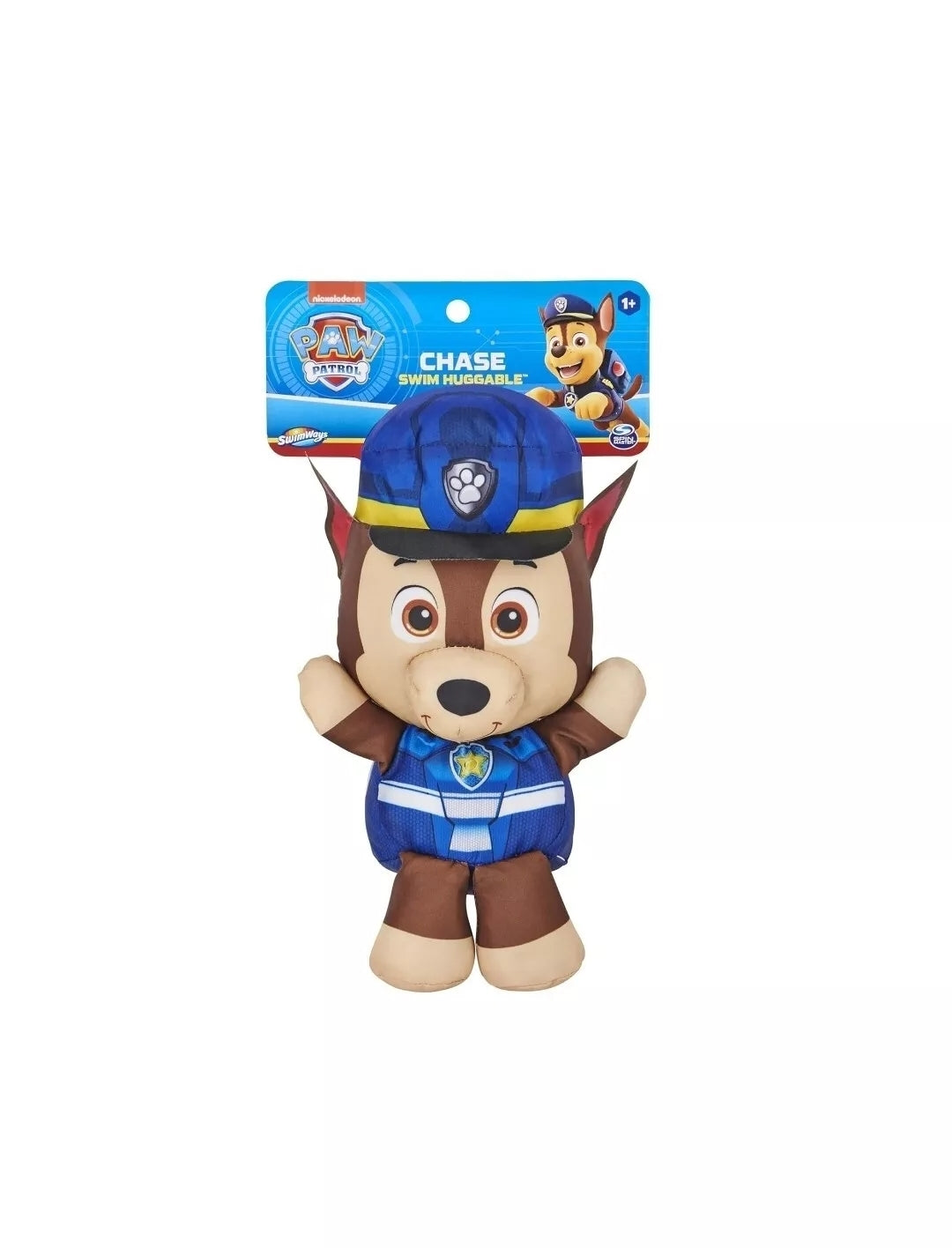 PAW PATROL ~ Chase Nickelodeon Huggable Pool Tub Floating Water Stuffed Animal