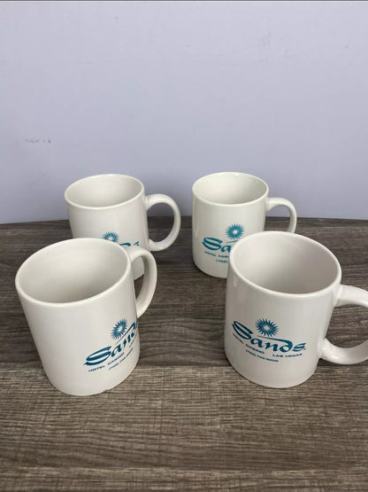 Sands Hotel Casino Las Vegas  Coffee Mugs Lot of 4