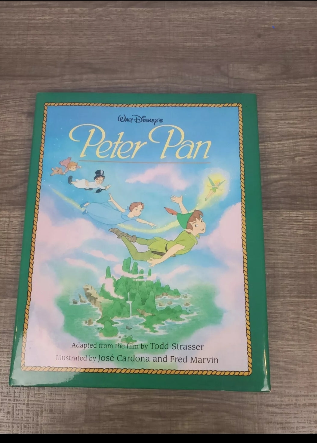 Peter Pan walked Disney hardback book 1994