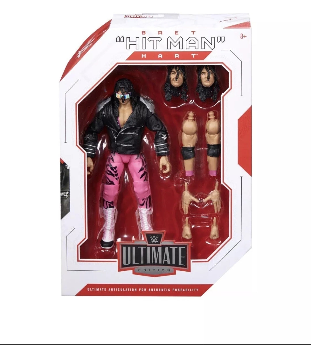 BRET "HIT MAN" HART Mattel WWE Ultimate Edition 6" Action Figure