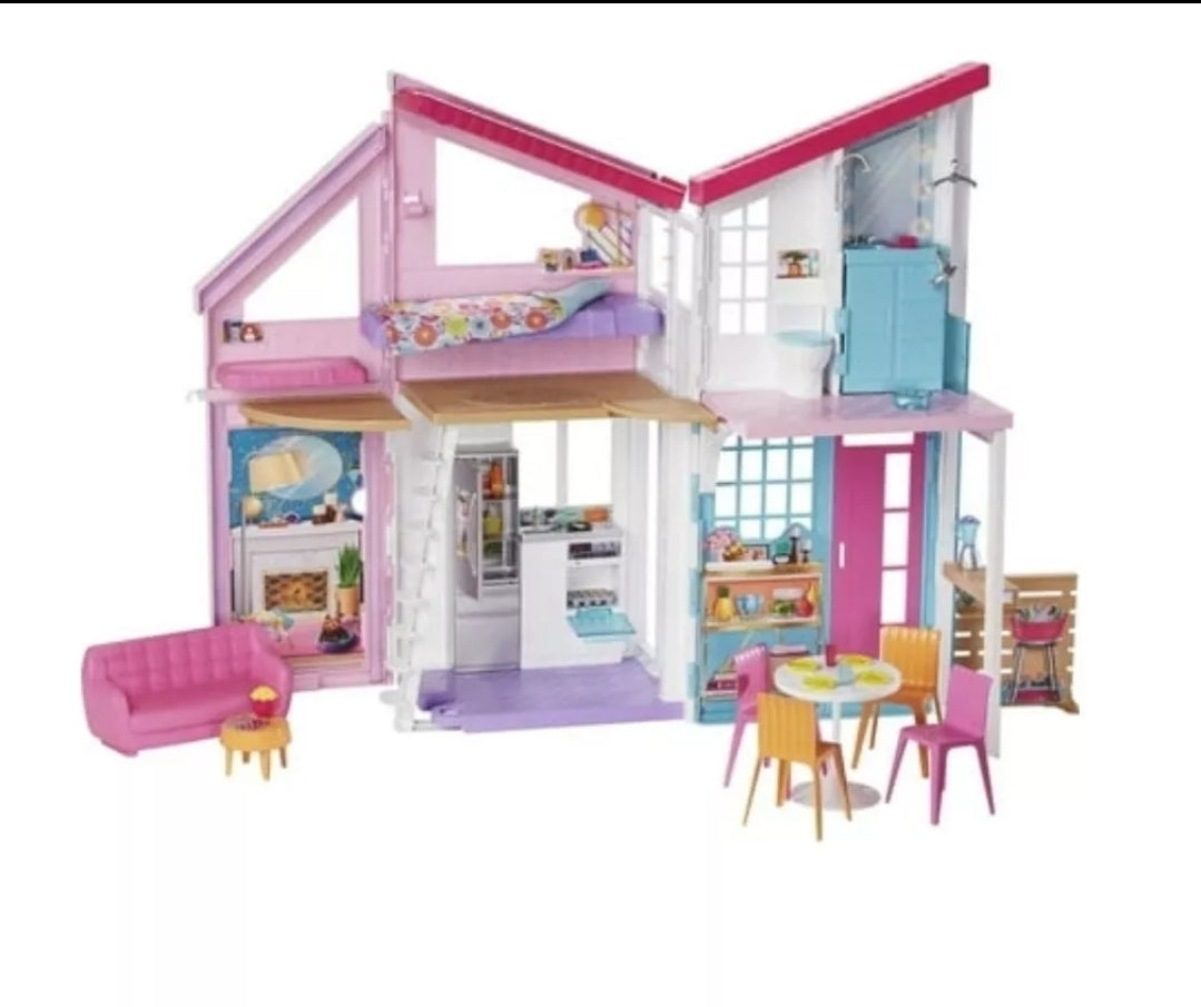 Barbie Malibu House Playset 2ft 6 Rooms-box Is Messed Up See Pictures